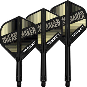 Target - K-Flex Dimitri Van Den Bergh - Big Wing Dart Flights - Integrated Flight & Shaft System -