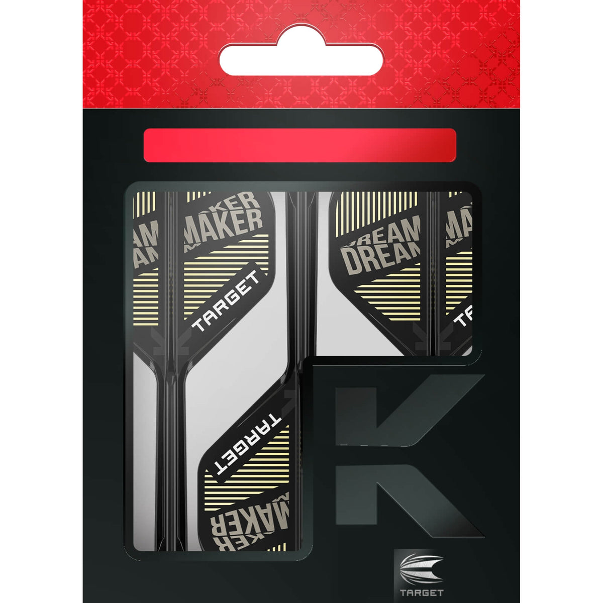 Dart Flights - Target - K-Flex Dimitri Van Den Bergh - Big Wing Dart Flights - Integrated Flight &amp; Shaft System