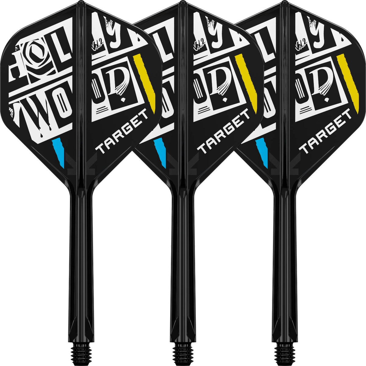 Dart Flights - Target - K-Flex Chris Dobey - Big Wing Dart Flights - Integrated Flight &amp; Shaft System Medium (33mm)
