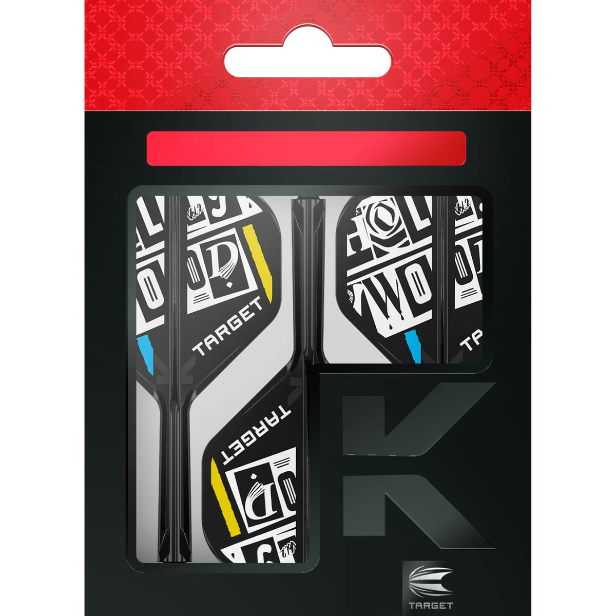 Dart Flights - Target - K-Flex Chris Dobey - Big Wing Dart Flights - Integrated Flight &amp; Shaft System