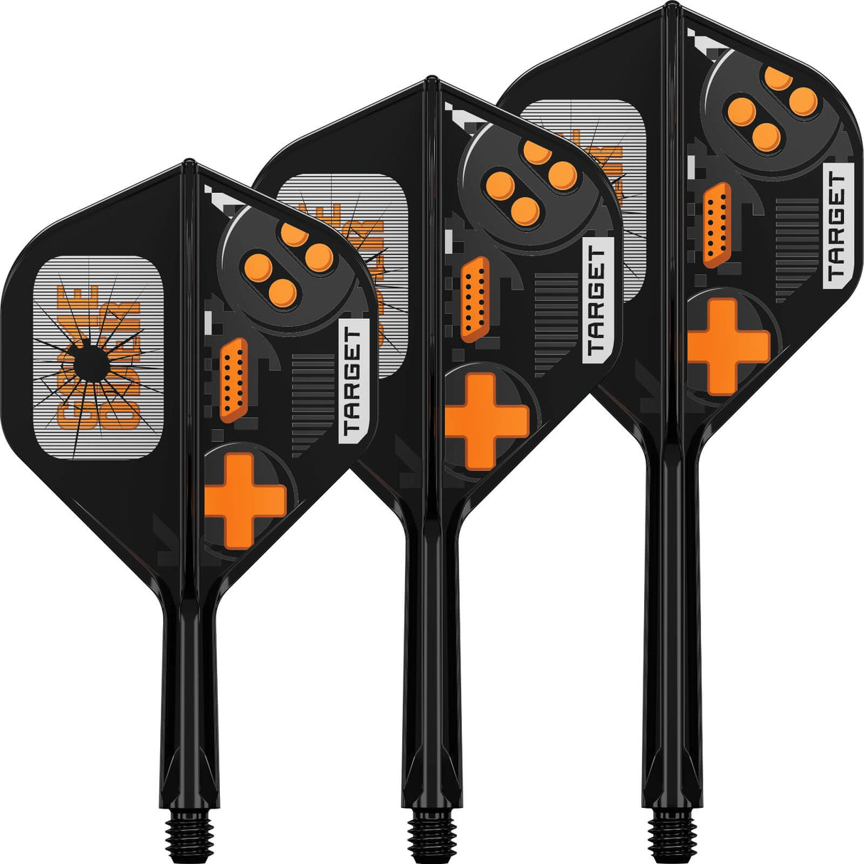 Target - K-Flex Game Over - No2 Big Wing Dart Flights - Integrated Flight & Shaft System -