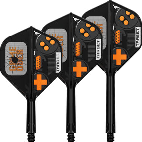 Target - K-Flex Game Over - No2 Big Wing Dart Flights - Integrated Flight & Shaft System -