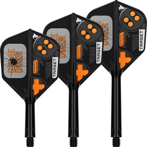 Target - K-Flex Game Over - No6 Standard Dart Flights - Integrated Flight & Shaft System -