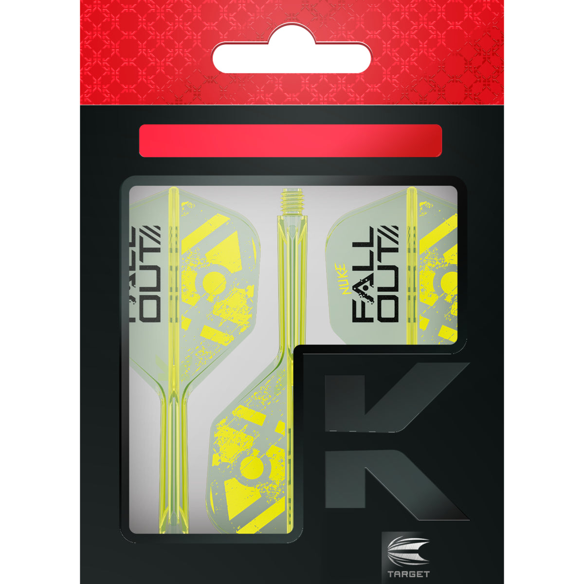 Target - K-Flex Luke Littler Fallout - No6 - Standard Dart Flights - Integrated Flight & Shaft System