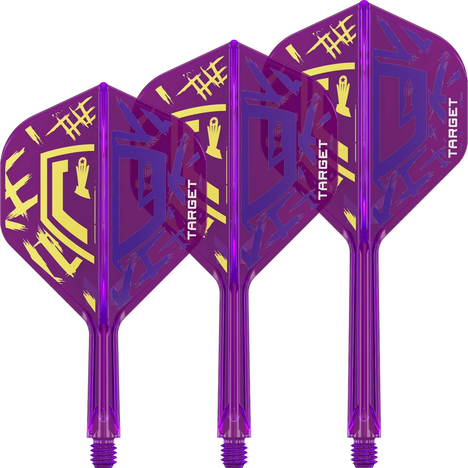 Dart Flights - Target - K-Flex Luke Littler World Champion - Big Wing Dart Flights - Integrated Flight & Shaft System