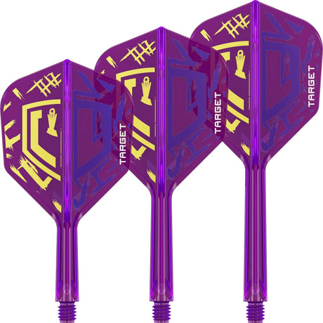 Target - K-Flex Luke Littler World Champion - Standard Dart Flights - Integrated Flight & Shaft System -