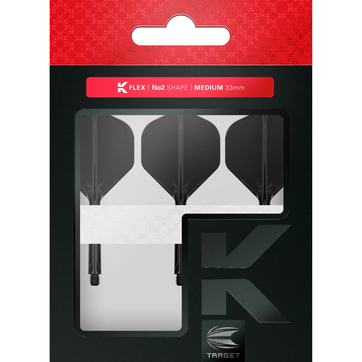 Dart Flights - Target - K-Flex - Big Wing Dart Flights - Integrated Flight &amp; Shaft System 
