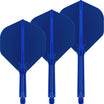 Target - K-Flex - Big Wing Dart Flights - Integrated Flight & Shaft System - Short (19mm) / Blue