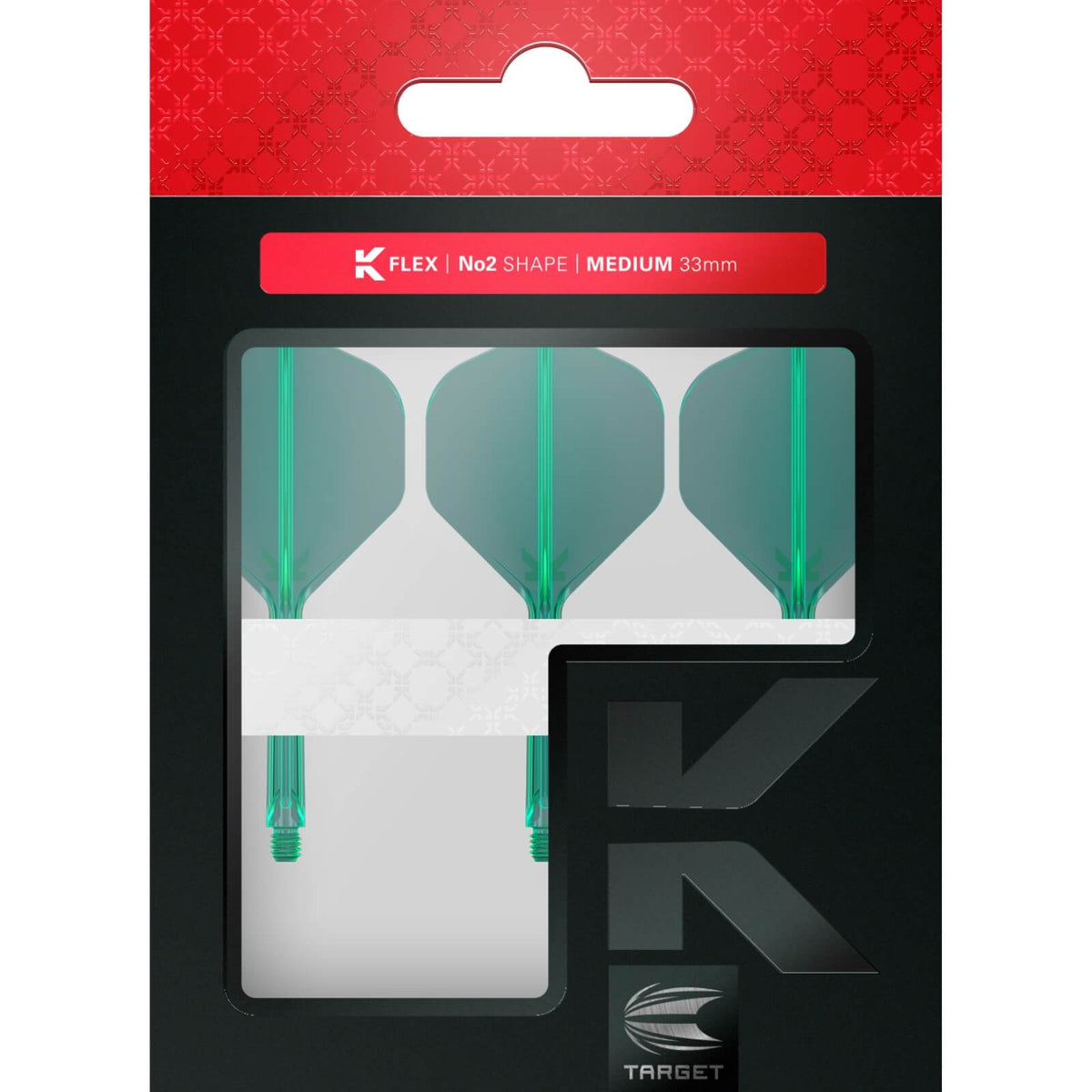 Dart Flights - Target - K-Flex - Big Wing Dart Flights - Integrated Flight &amp; Shaft System 