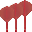 Target - K-Flex - Big Wing Dart Flights - Integrated Flight & Shaft System - Short (19mm) / Red