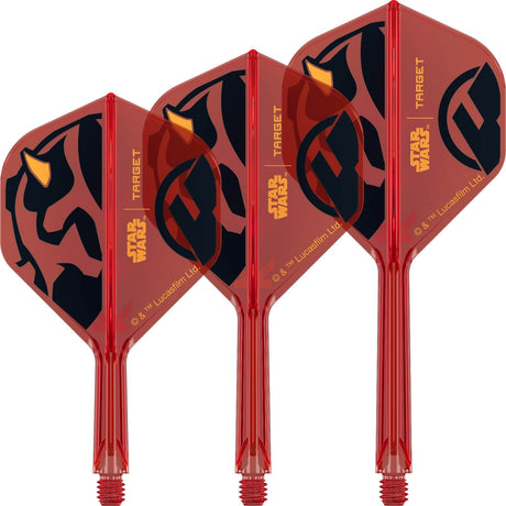Target - Star Wars Darth Maul K-Flex - Big Wing Dart Flights - Integrated Flight & Shaft System -