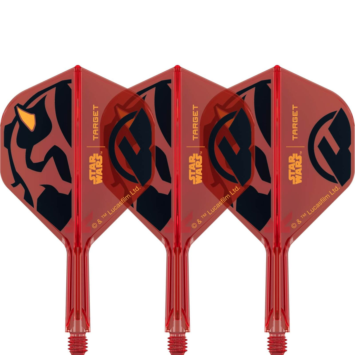 Target - Star Wars Darth Maul K-Flex - Big Wing Dart Flights - Integrated Flight & Shaft System - Short (19mm)