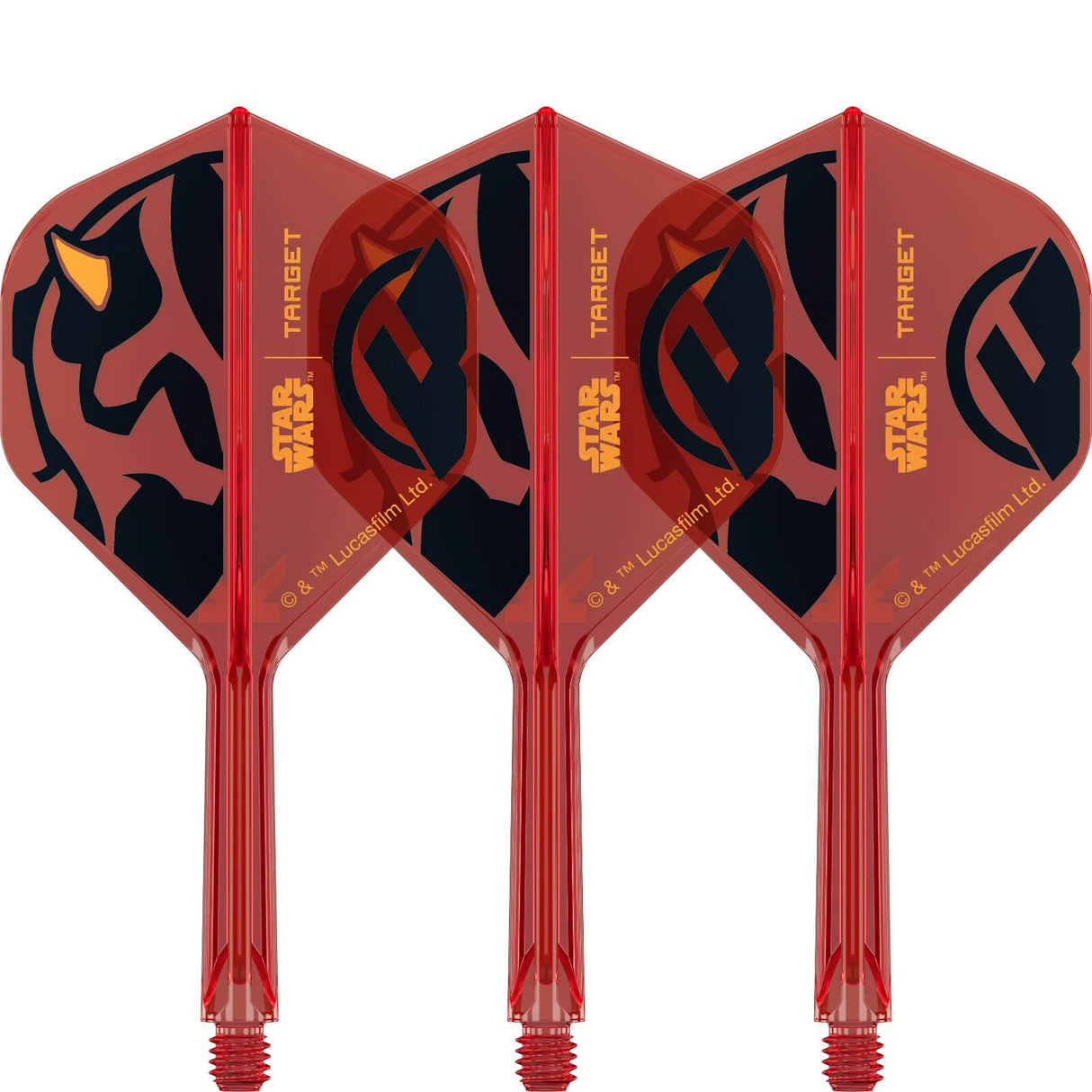 Target - Star Wars Darth Maul K-Flex - Big Wing Dart Flights - Integrated Flight & Shaft System - Intermediate (26mm)