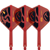 Target - Star Wars Darth Maul K-Flex - Big Wing Dart Flights - Integrated Flight & Shaft System - Intermediate (26mm)