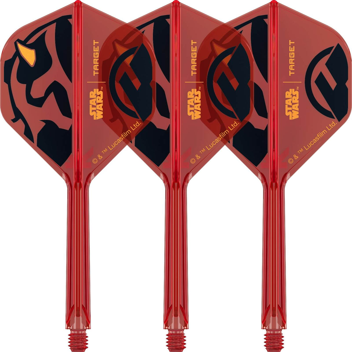 Target - Star Wars Darth Maul K-Flex - Big Wing Dart Flights - Integrated Flight & Shaft System - Medium (33mm)