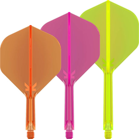 Target - K-Flex Neon - Big Wing Dart Flights - Integrated Flight & Shaft System -