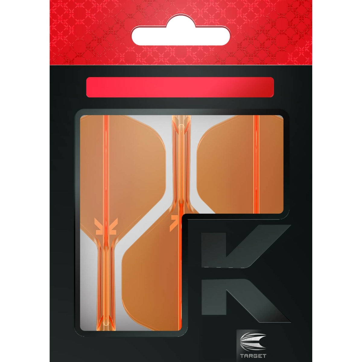 Dart Flights - Target - K-Flex Neon - Big Wing Dart Flights - Integrated Flight &amp; Shaft System 