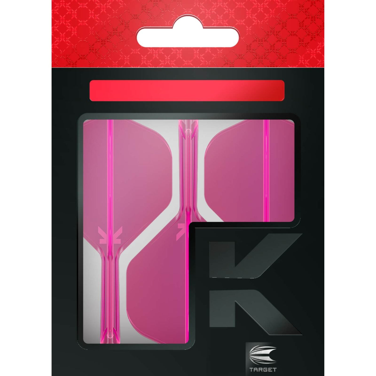 Dart Flights - Target - K-Flex Neon - Big Wing Dart Flights - Integrated Flight &amp; Shaft System 