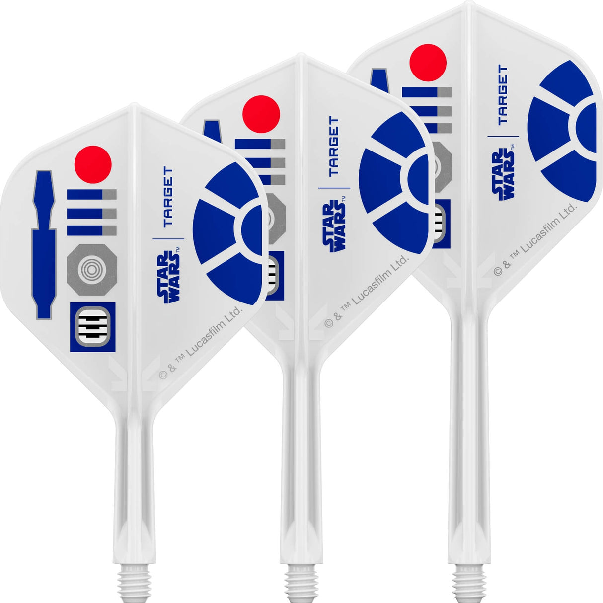 Target - Star Wars R2-D2 K-Flex - Big Wing Dart Flights - Integrated Flight & Shaft System -