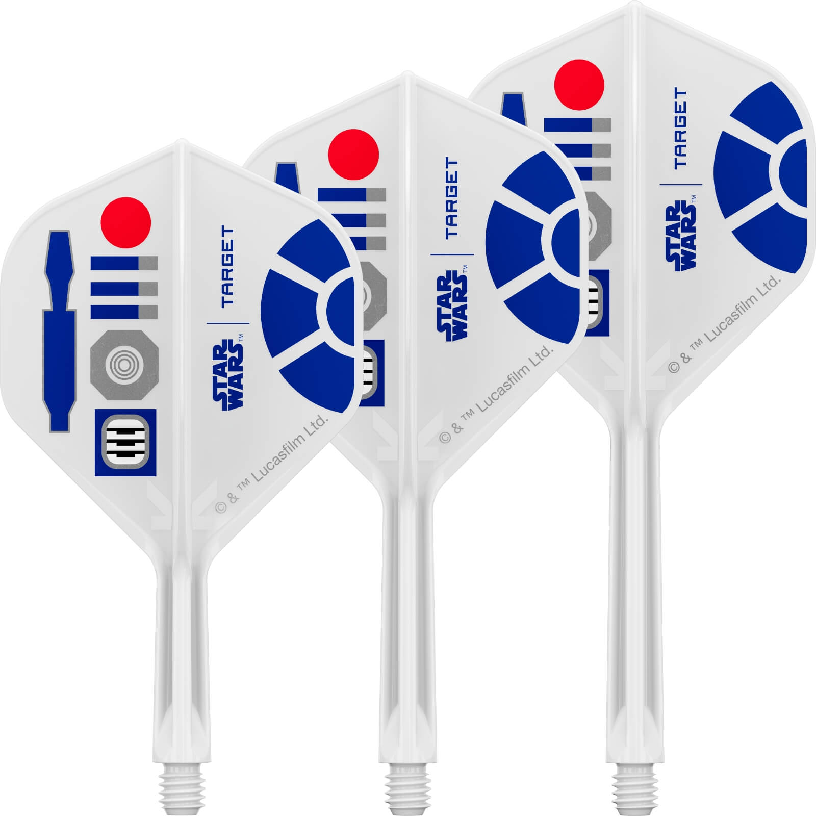 PRE-ORDER - Target - Star Wars R2-D2 K-Flex - Big Wing Dart Flights - Integrated Flight & Shaft System