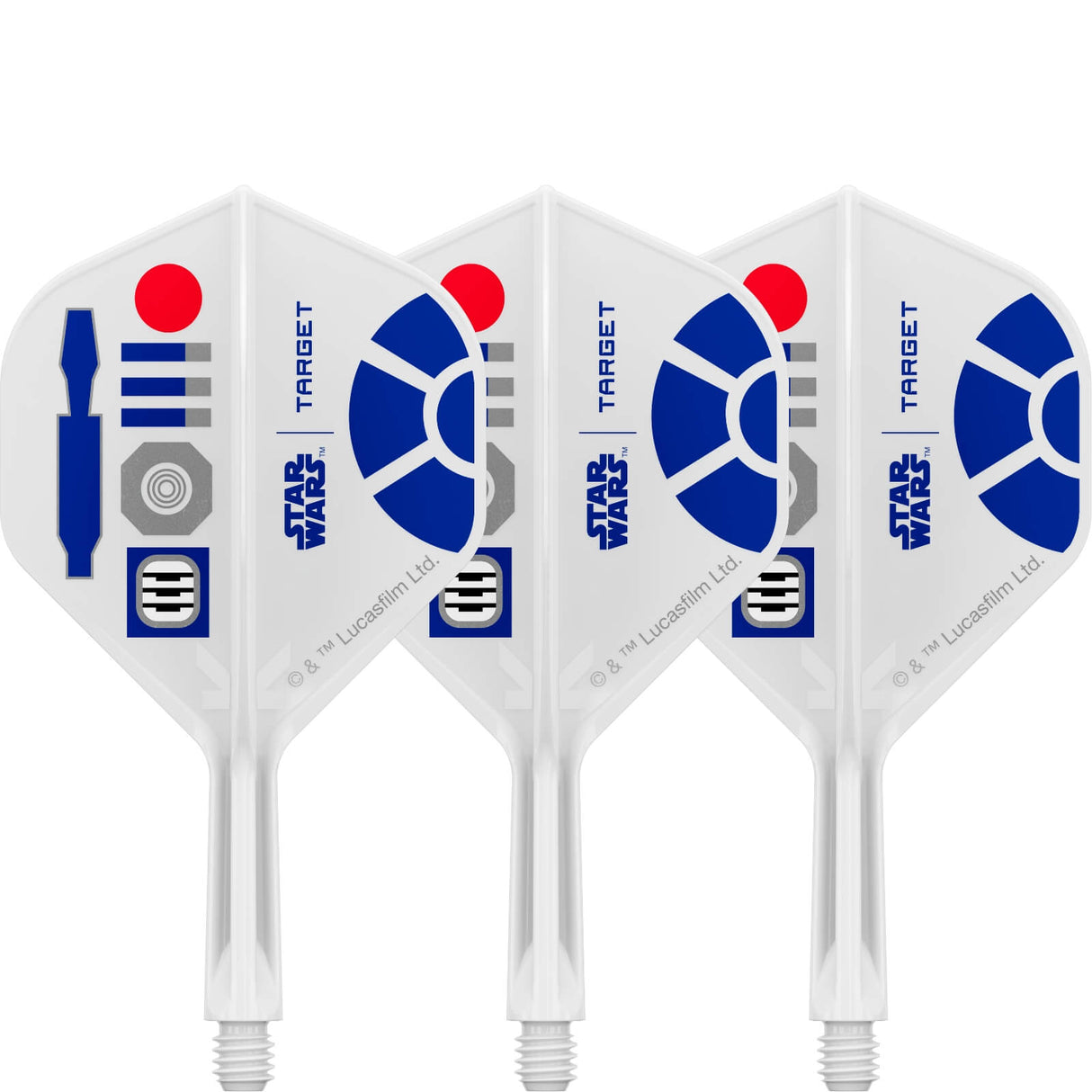 Target - Star Wars R2-D2 K-Flex - Big Wing Dart Flights - Integrated Flight & Shaft System - Short (19mm)