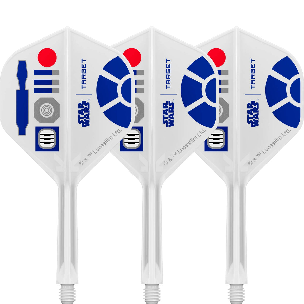 PRE-ORDER - Target - Star Wars R2-D2 K-Flex - Big Wing Dart Flights - Integrated Flight &amp; Shaft System