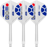 Target - Star Wars R2-D2 K-Flex - Big Wing Dart Flights - Integrated Flight & Shaft System - Medium (33mm)