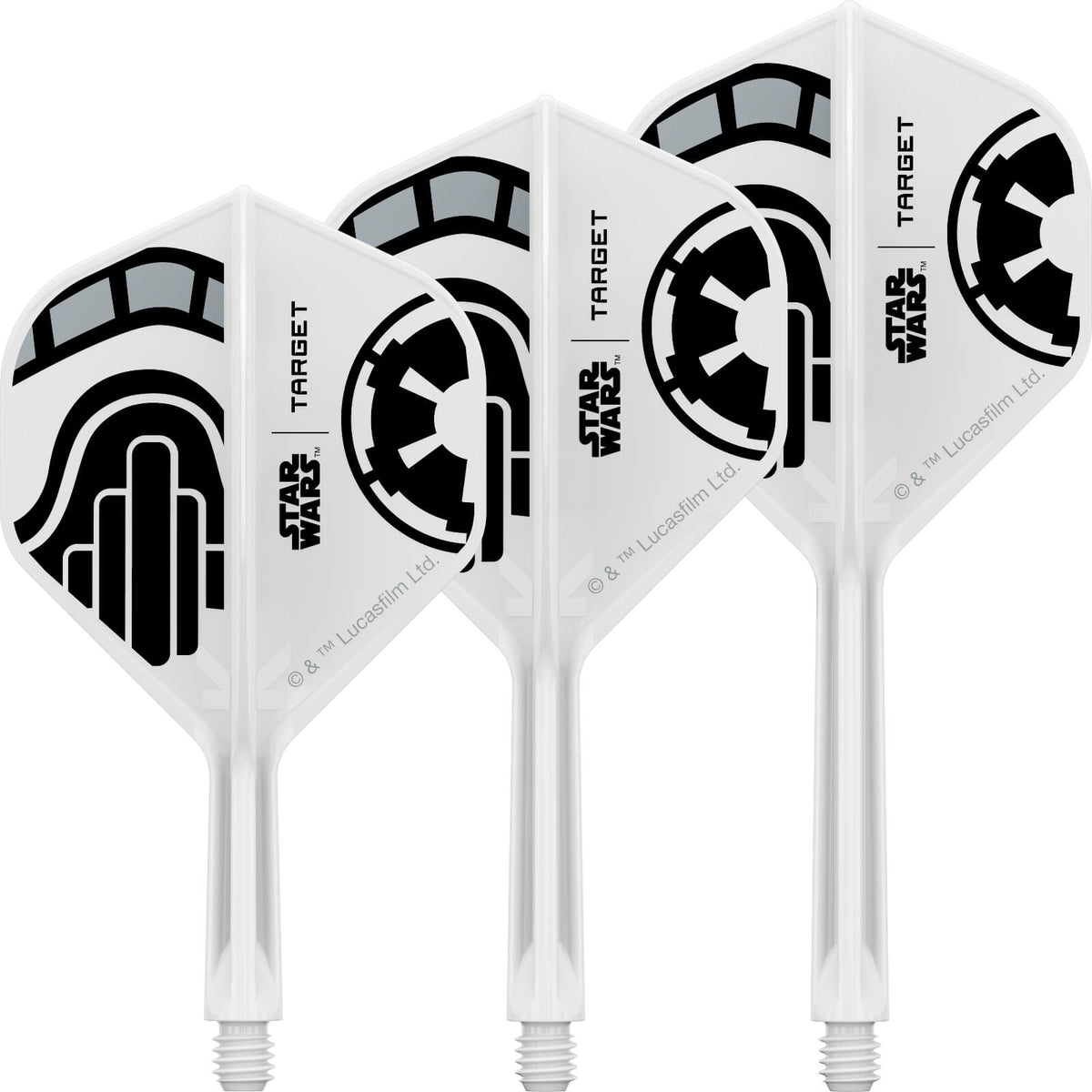 PRE-ORDER - Target - Star Wars Stormtrooper K-Flex - Big Wing Dart Flights - Integrated Flight &amp; Shaft System