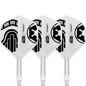 Target - Star Wars Stormtrooper K-Flex - Big Wing Dart Flights - Integrated Flight & Shaft System - Short (19mm)