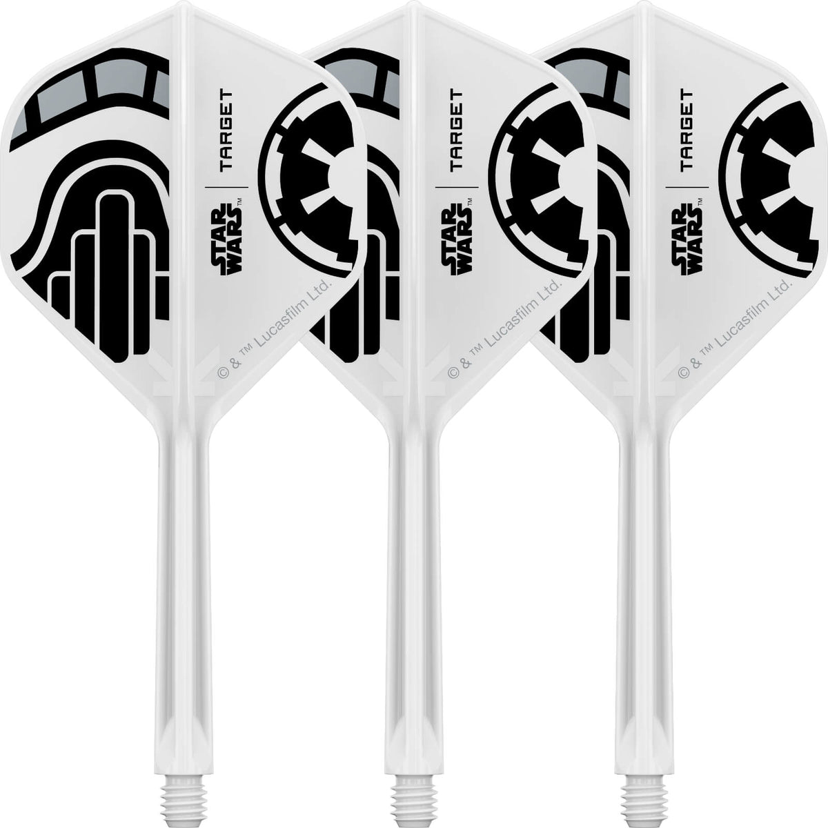 PRE-ORDER - Target - Star Wars Stormtrooper K-Flex - Big Wing Dart Flights - Integrated Flight &amp; Shaft System