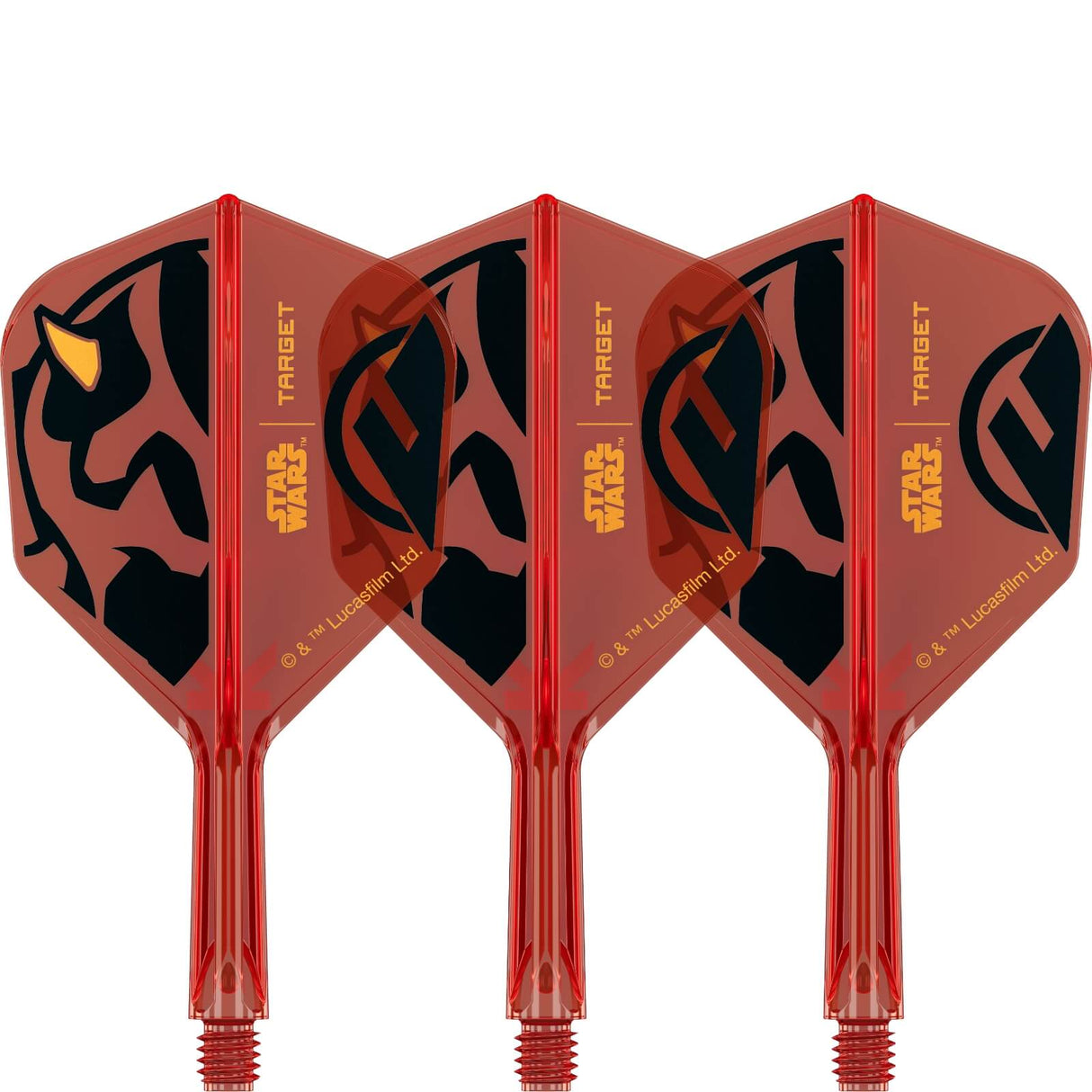 Target - Star Wars Darth Maul K-Flex - Standard Dart Flights - Integrated Flight & Shaft System - Short (19mm)