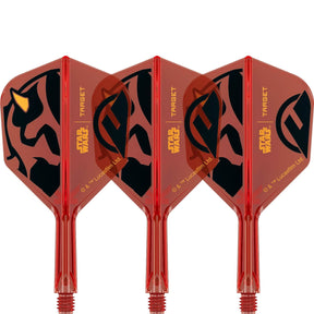 Target - Star Wars Darth Maul K-Flex - Standard Dart Flights - Integrated Flight & Shaft System - Short (19mm)