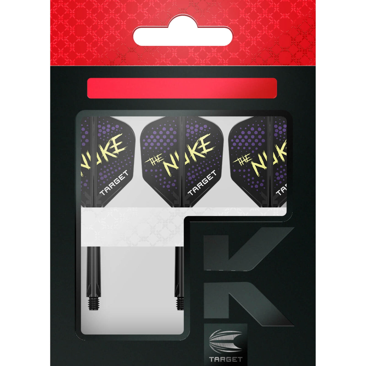 Dart Flights - Target - K-Flex Luke Littler - Standard Dart Flights - Integrated Flight &amp; Shaft System 