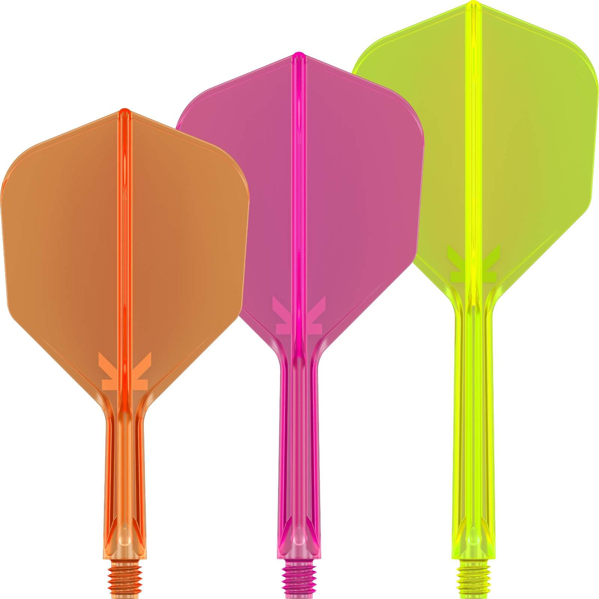 Dart Flights - Target - K-Flex Neon - Standard Dart Flights - Integrated Flight &amp; Shaft System 