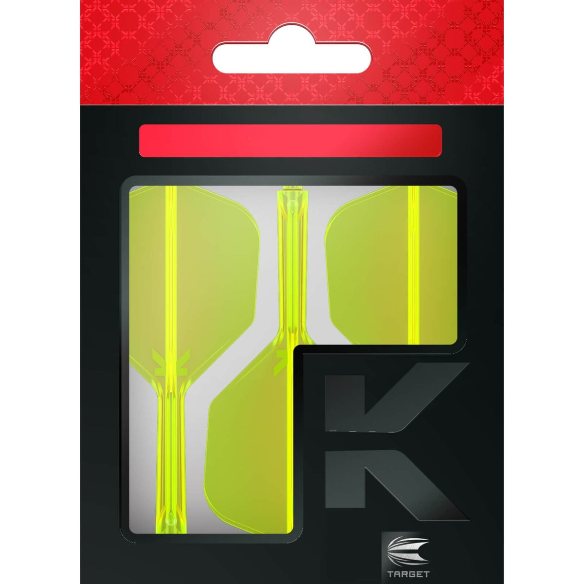 Dart Flights - Target - K-Flex Neon - Standard Dart Flights - Integrated Flight &amp; Shaft System 