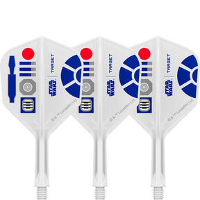 Target - Star Wars R2-D2 K-Flex - Standard Dart Flights - Integrated Flight & Shaft System - Short (19mm)
