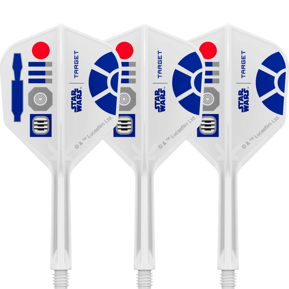 Target - Star Wars R2-D2 K-Flex - Standard Dart Flights - Integrated Flight & Shaft System - Intermediate (26mm)