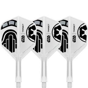 Target - Star Wars Stormtrooper K-Flex - Standard Dart Flights - Integrated Flight & Shaft System - Short (19mm)