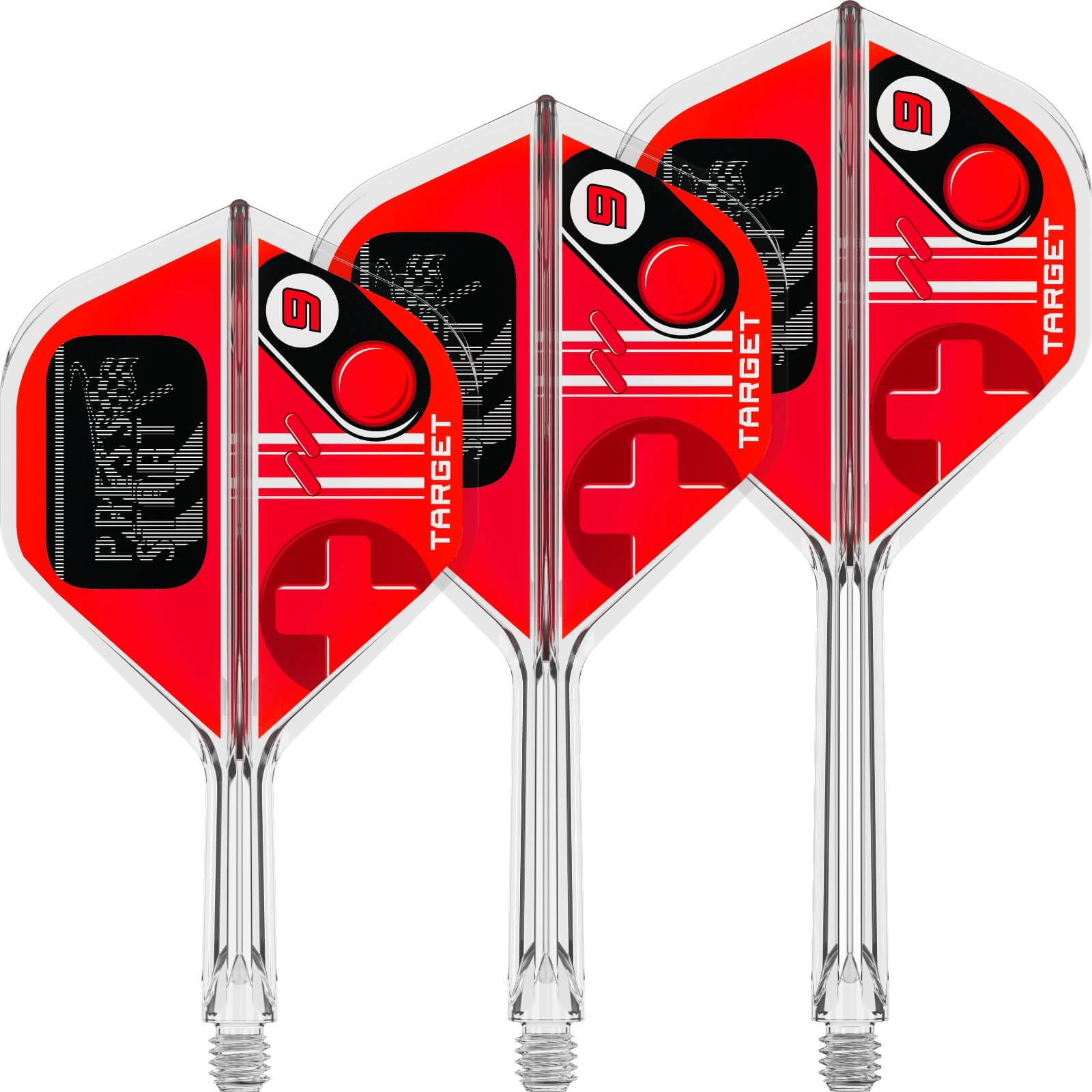 Target - K-Flex Press Start - No2 Big Wing Dart Flights - Integrated Flight & Shaft System