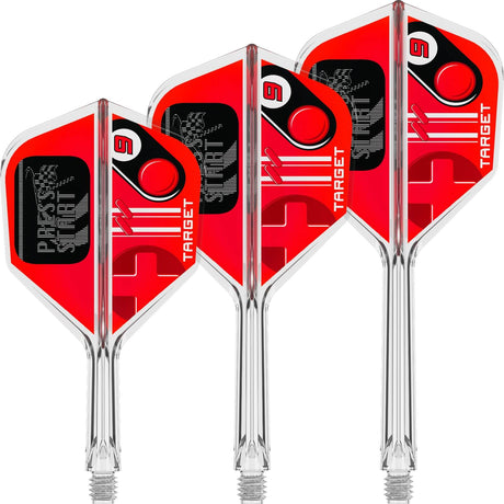 Target - K-Flex Press Start - No6 Standard Dart Flights - Integrated Flight & Shaft System -
