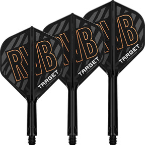 Target - K-Flex Raymond Van Barneveld - Big Wing Dart Flights - Integrated Flight & Shaft System -