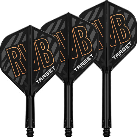 Target - K-Flex Raymond Van Barneveld - Big Wing Dart Flights - Integrated Flight & Shaft System -