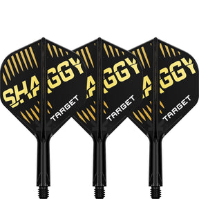 Target - K-Flex Scott Williams - Big Wing Dart Flights - Integrated Flight & Shaft System - Short (19mm)