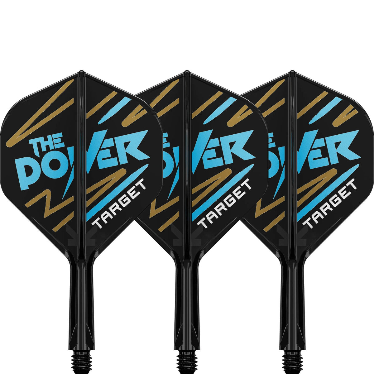 Dart Flights - Target - K-Flex Phil Taylor - Big Wing Dart Flights - Integrated Flight &amp; Shaft System Short (19mm)