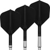 Target - K-Shift - Standard Dart Flights - Integrated Flight & Shaft System - Short (19mm) / Black