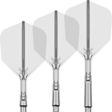 Target - K-Shift - Standard Dart Flights - Integrated Flight & Shaft System - Short (19mm) / Clear