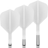 Target - K-Shift - Standard Dart Flights - Integrated Flight & Shaft System - Short (19mm) / White