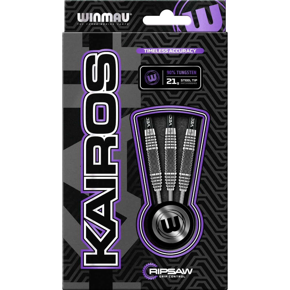 Darts - Winmau - Kairos 1 Darts - Steel Tip - 90% Tungsten - 21g 23g