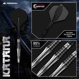 Mission - Katana Darts - 95% Tungsten - 22g 24g