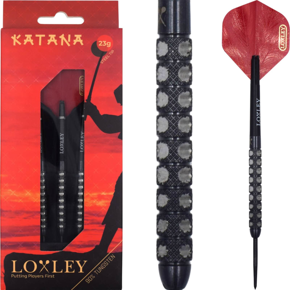 Loxley - Katana Darts - Steel Tip - 90% Tungsten - 23g